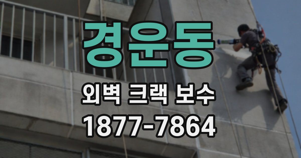 경운동 외벽 크랙 보수