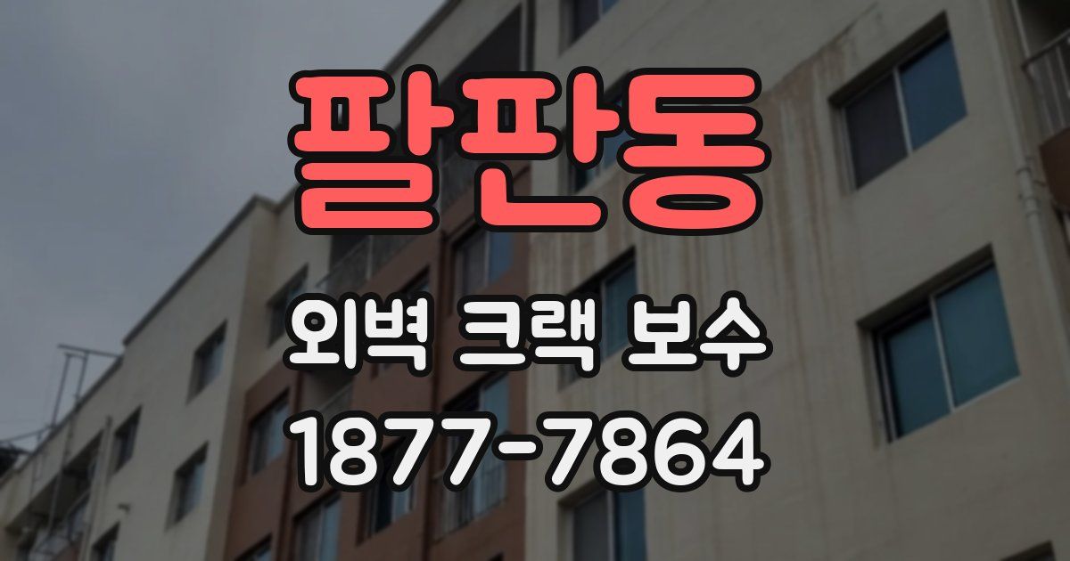 팔판동 외벽 크랙 보수