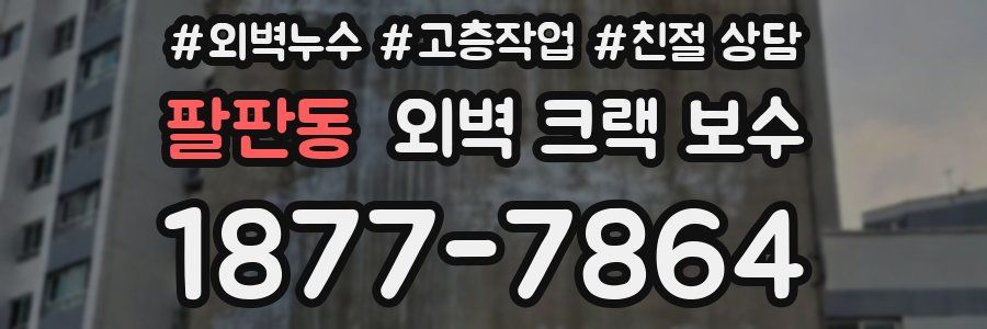 팔판동 외벽 크랙 보수