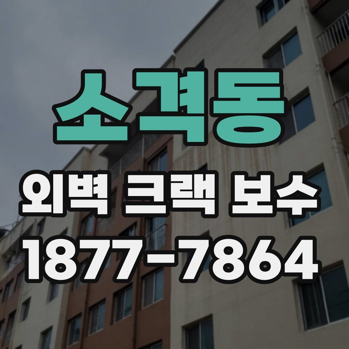 소격동 외벽 크랙 보수