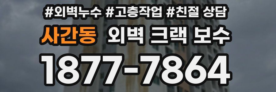 사간동 외벽 크랙 보수