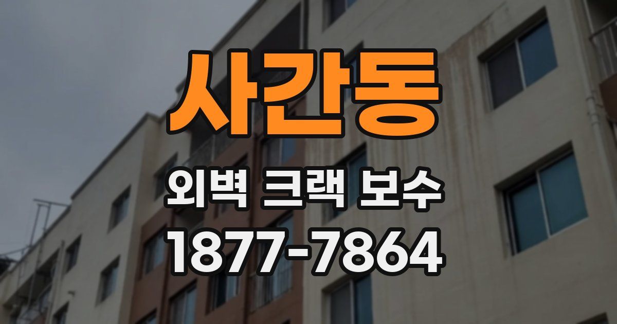 사간동 외벽 크랙 보수