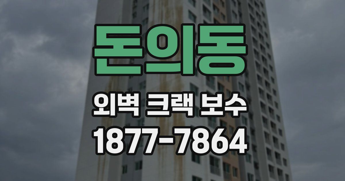 돈의동 외벽 크랙 보수