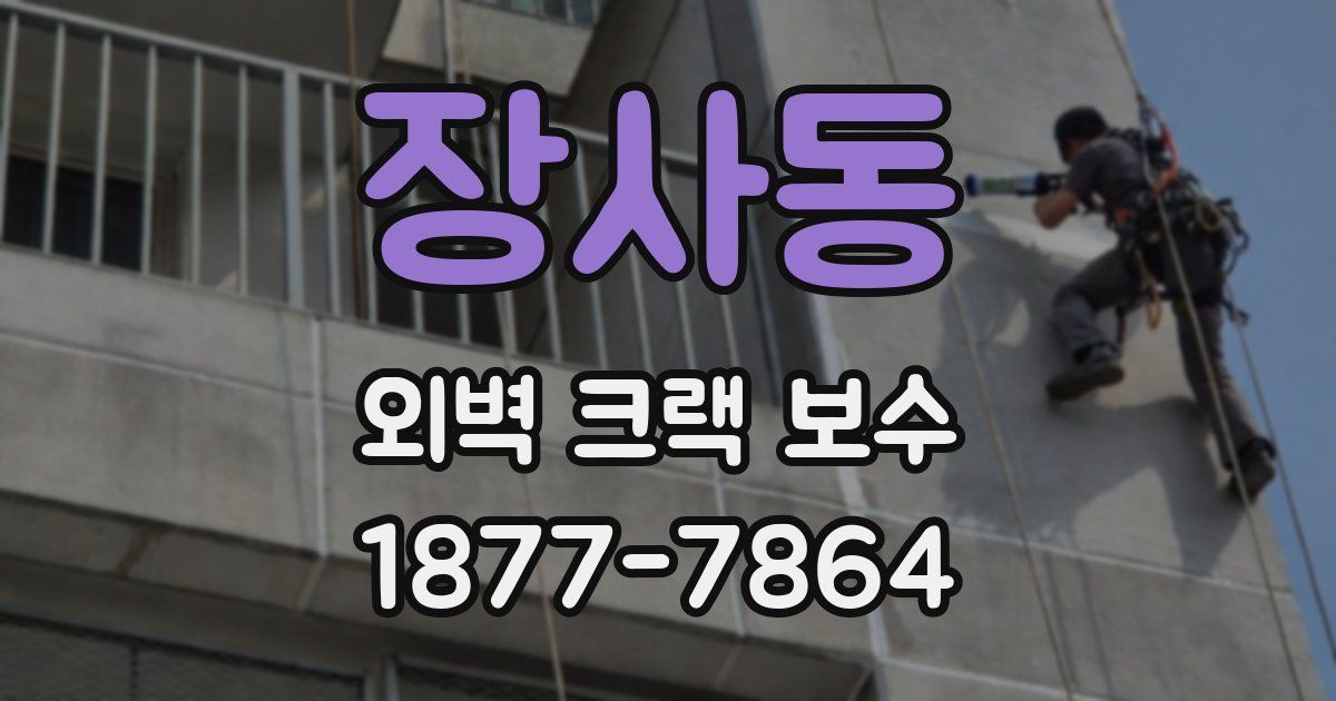장사동 외벽 크랙 보수