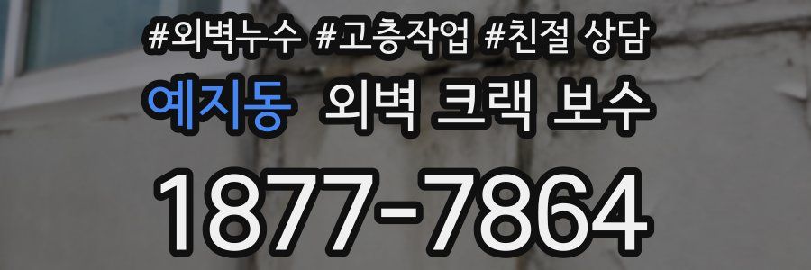 예지동 외벽 크랙 보수