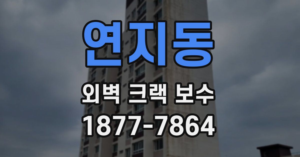 연지동 외벽 크랙 보수