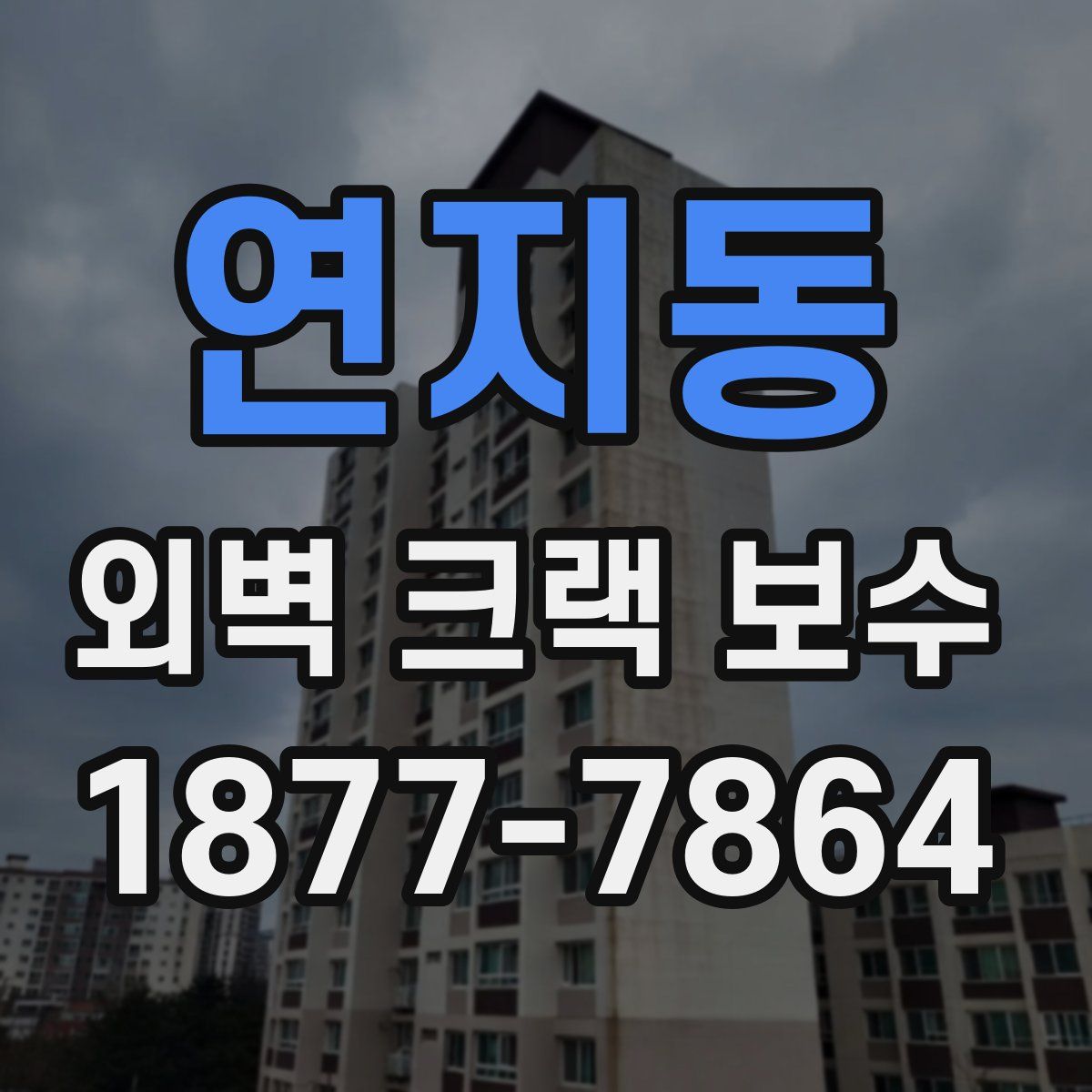 연지동 외벽 크랙 보수