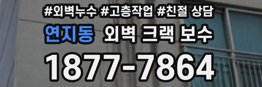 연지동 외벽 크랙 보수