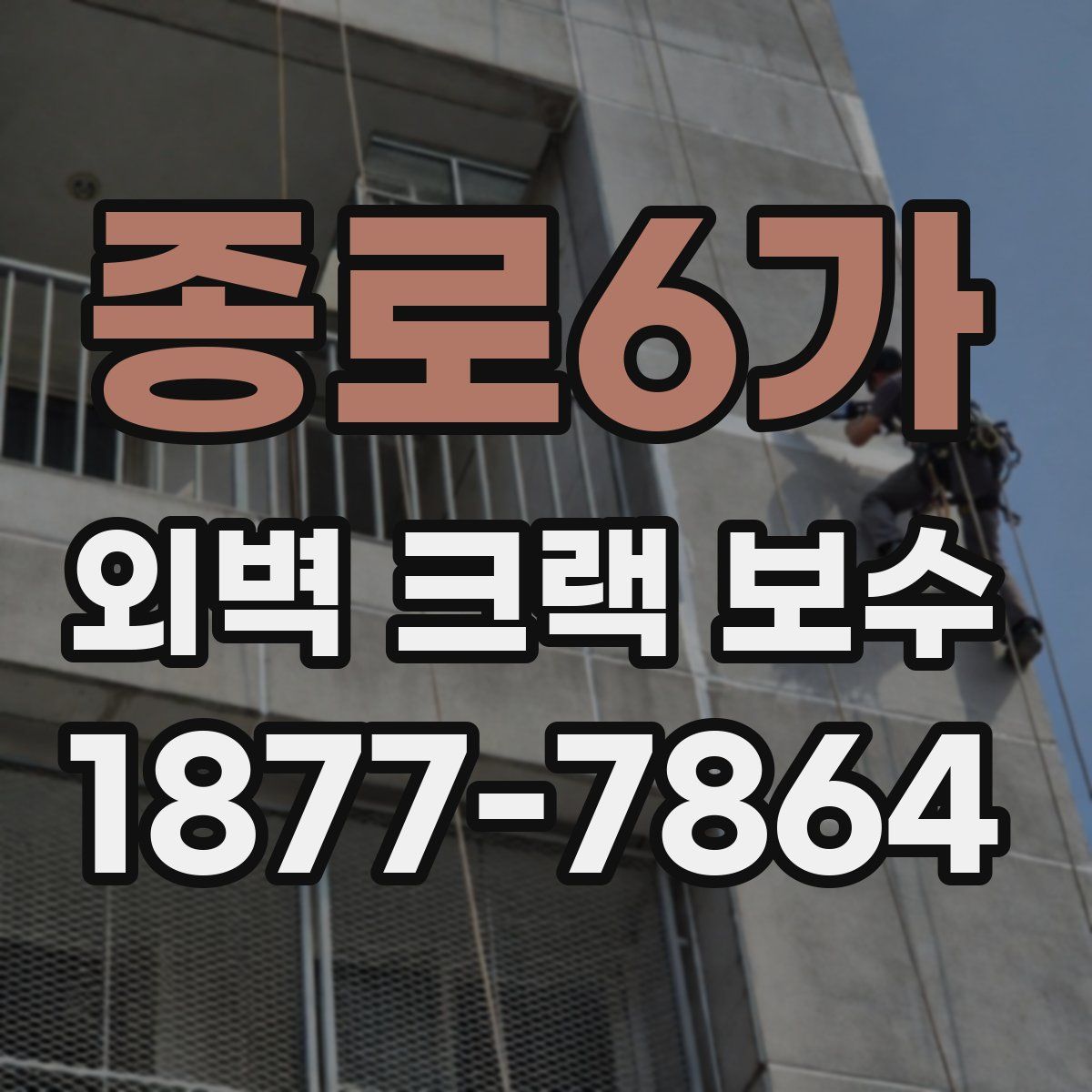 종로6가 외벽 크랙 보수