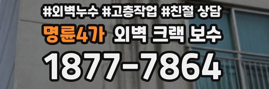 명륜4가 외벽 크랙 보수
