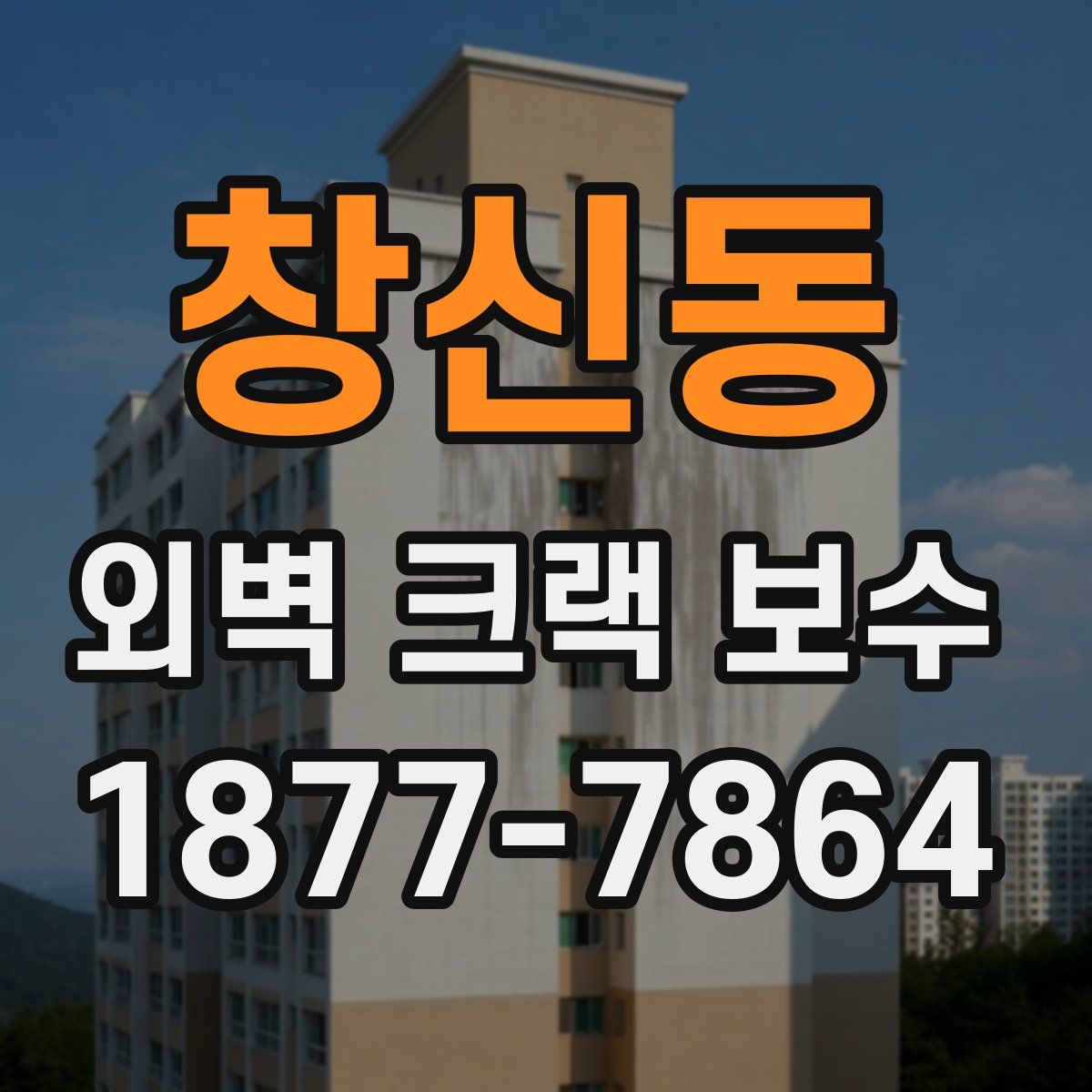 창신동 외벽 크랙 보수