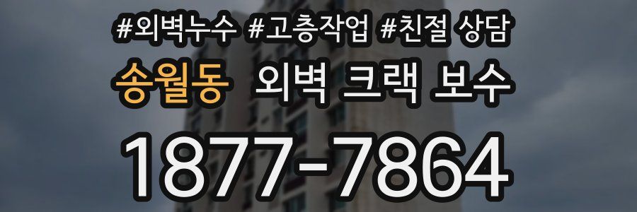 송월동 외벽 크랙 보수