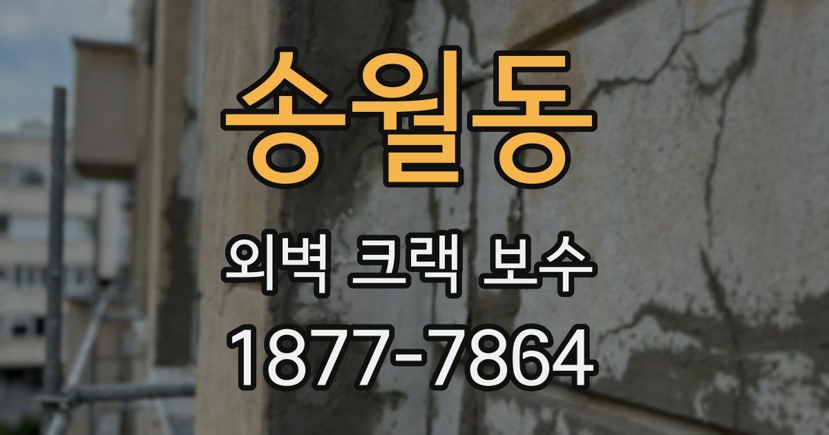 송월동 외벽 크랙 보수