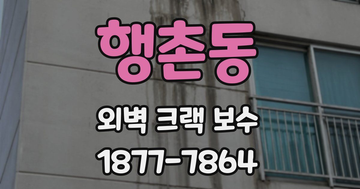 행촌동 외벽 크랙 보수