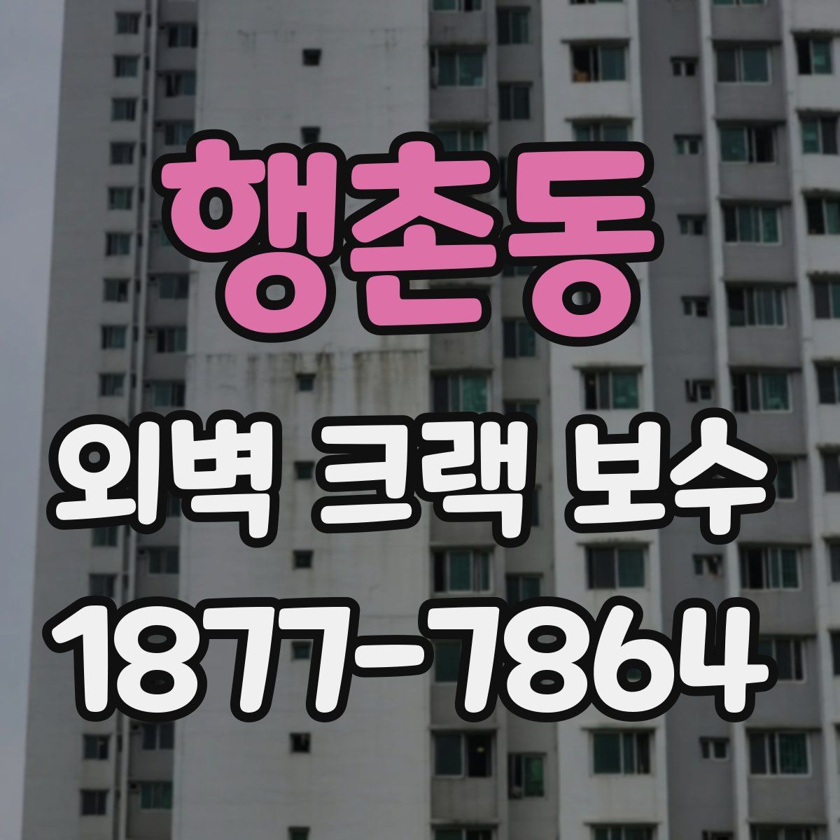행촌동 외벽 크랙 보수