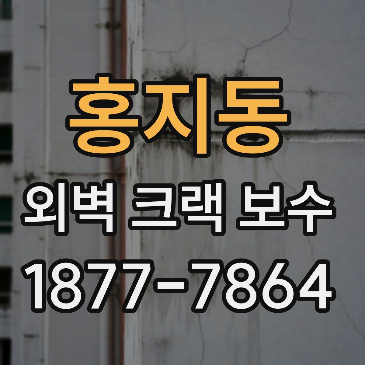 홍지동 외벽 크랙 보수