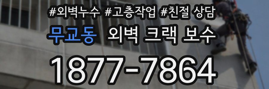 무교동 외벽 크랙 보수