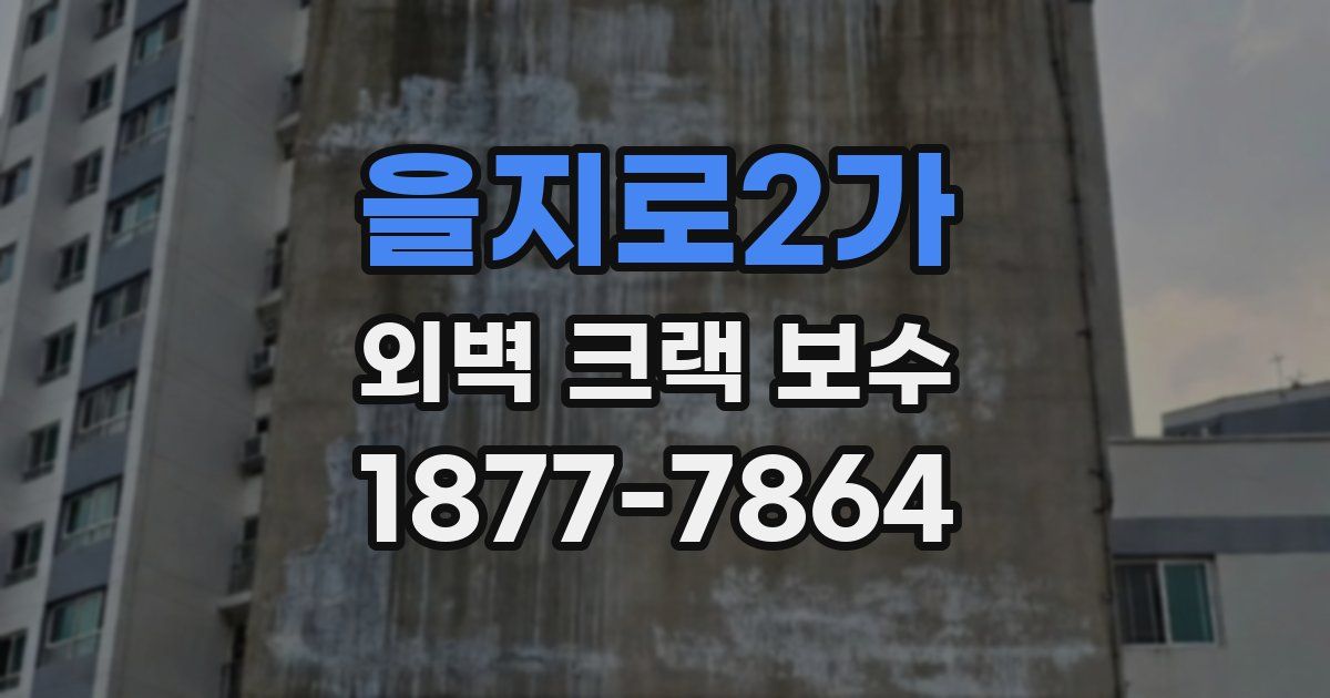 을지로2가 외벽 크랙 보수
