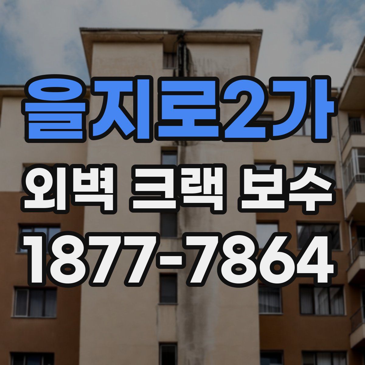 을지로2가 외벽 크랙 보수