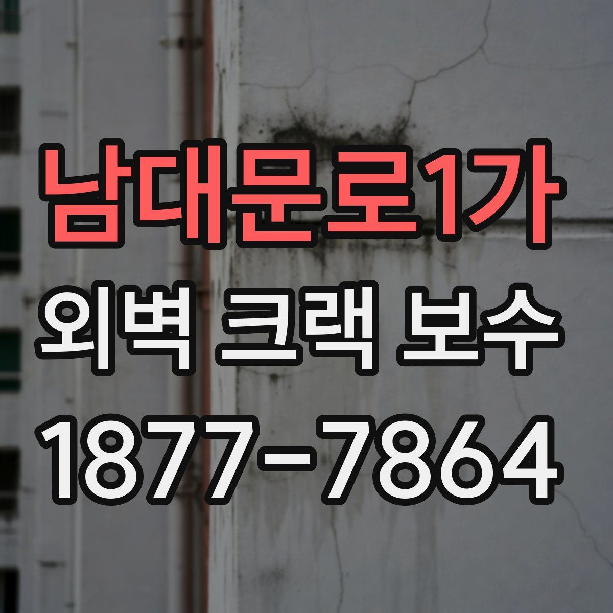 남대문로1가 외벽 크랙 보수