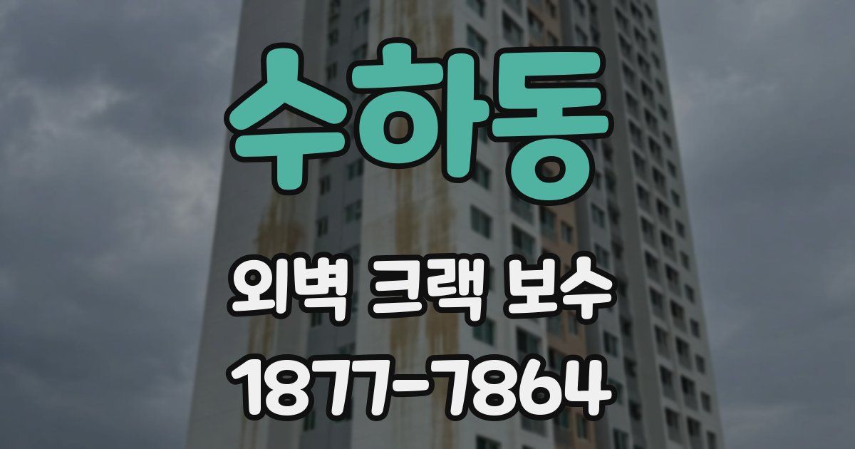 수하동 외벽 크랙 보수