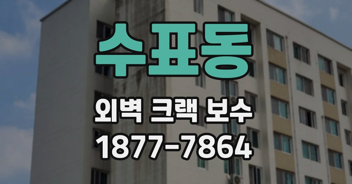 수표동 외벽 크랙 보수