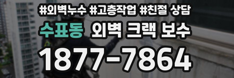 수표동 외벽 크랙 보수