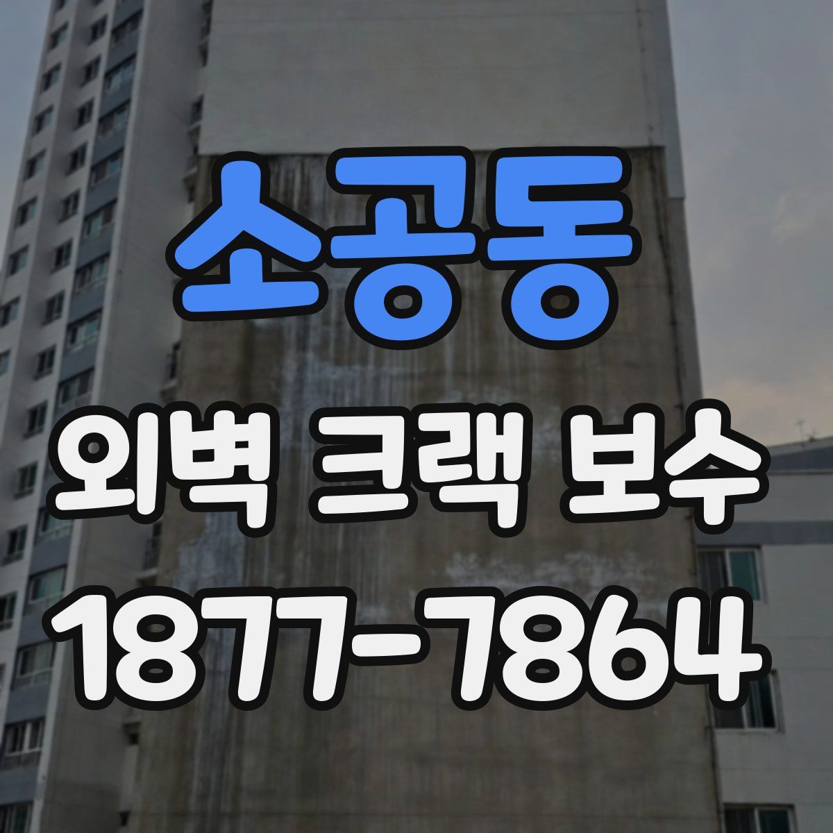 소공동 외벽 크랙 보수