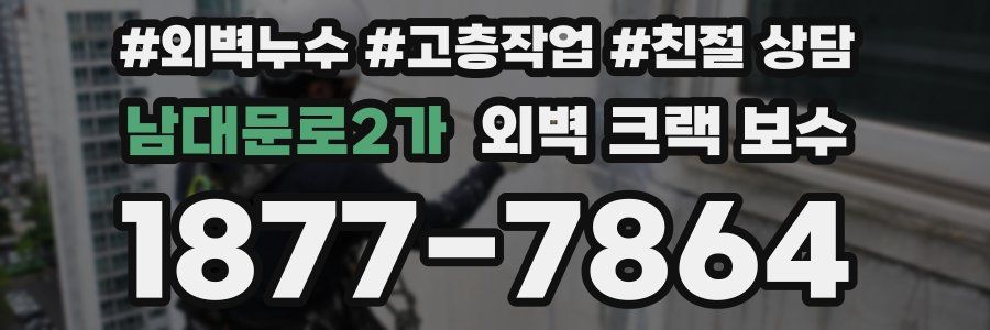 남대문로2가 외벽 크랙 보수