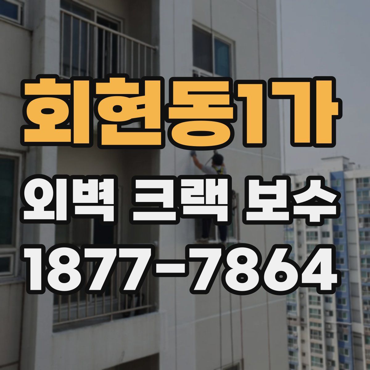 회현동1가 외벽 크랙 보수