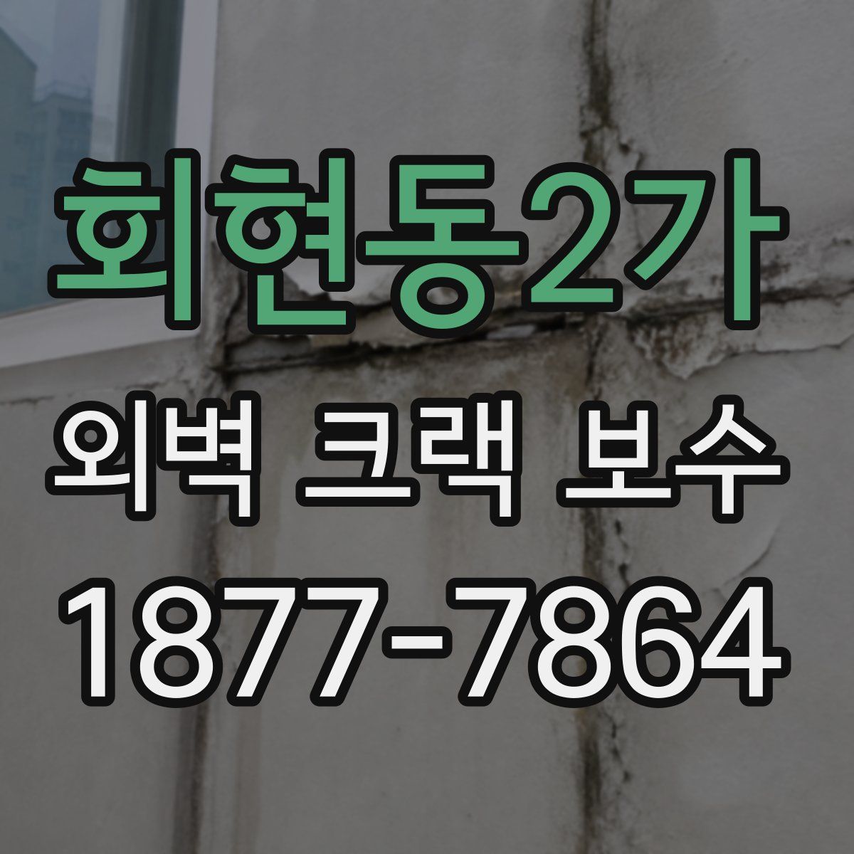 회현동2가 외벽 크랙 보수
