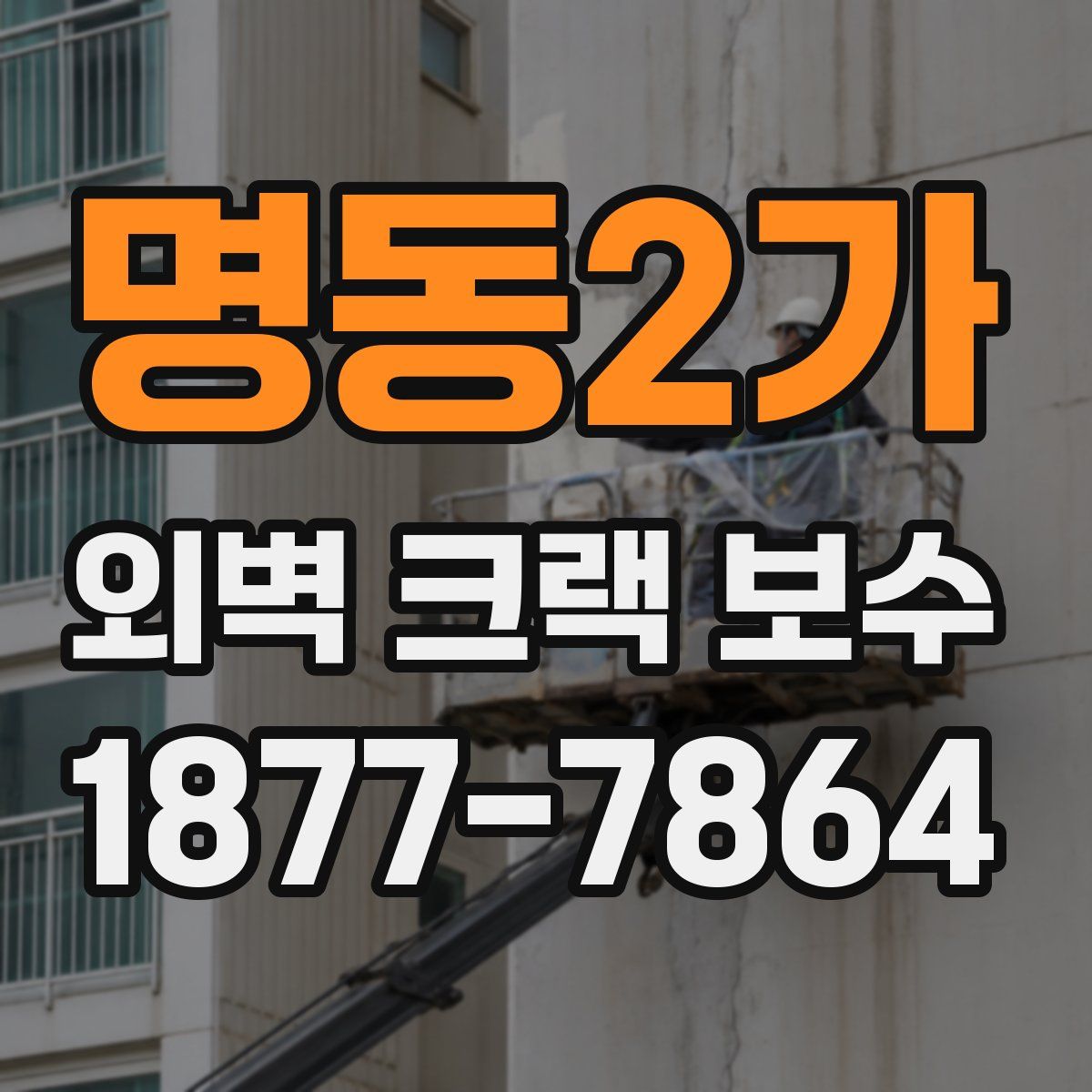 명동2가 외벽 크랙 보수