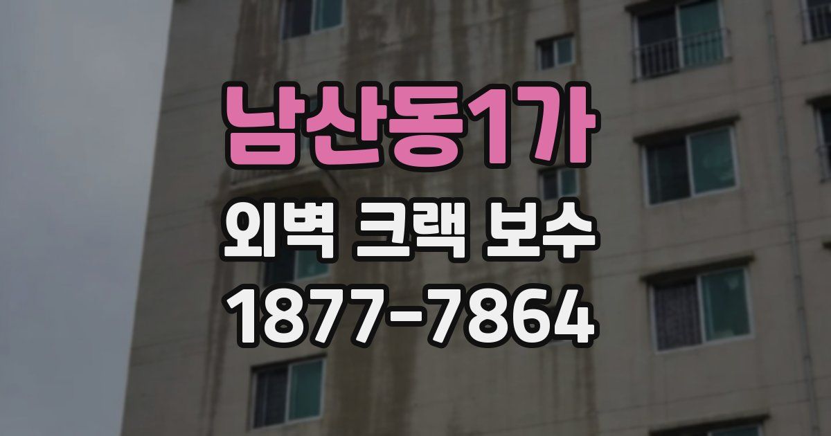 남산동1가 외벽 크랙 보수