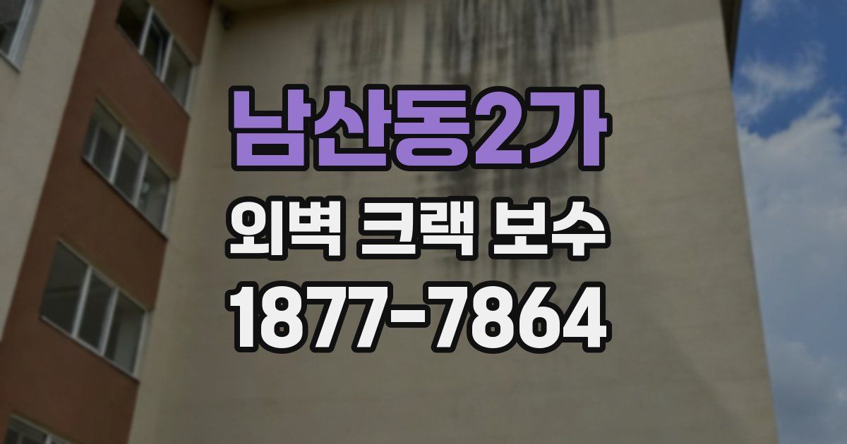 남산동2가 외벽 크랙 보수