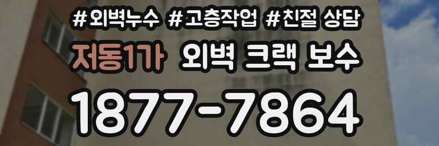 저동1가 외벽 크랙 보수
