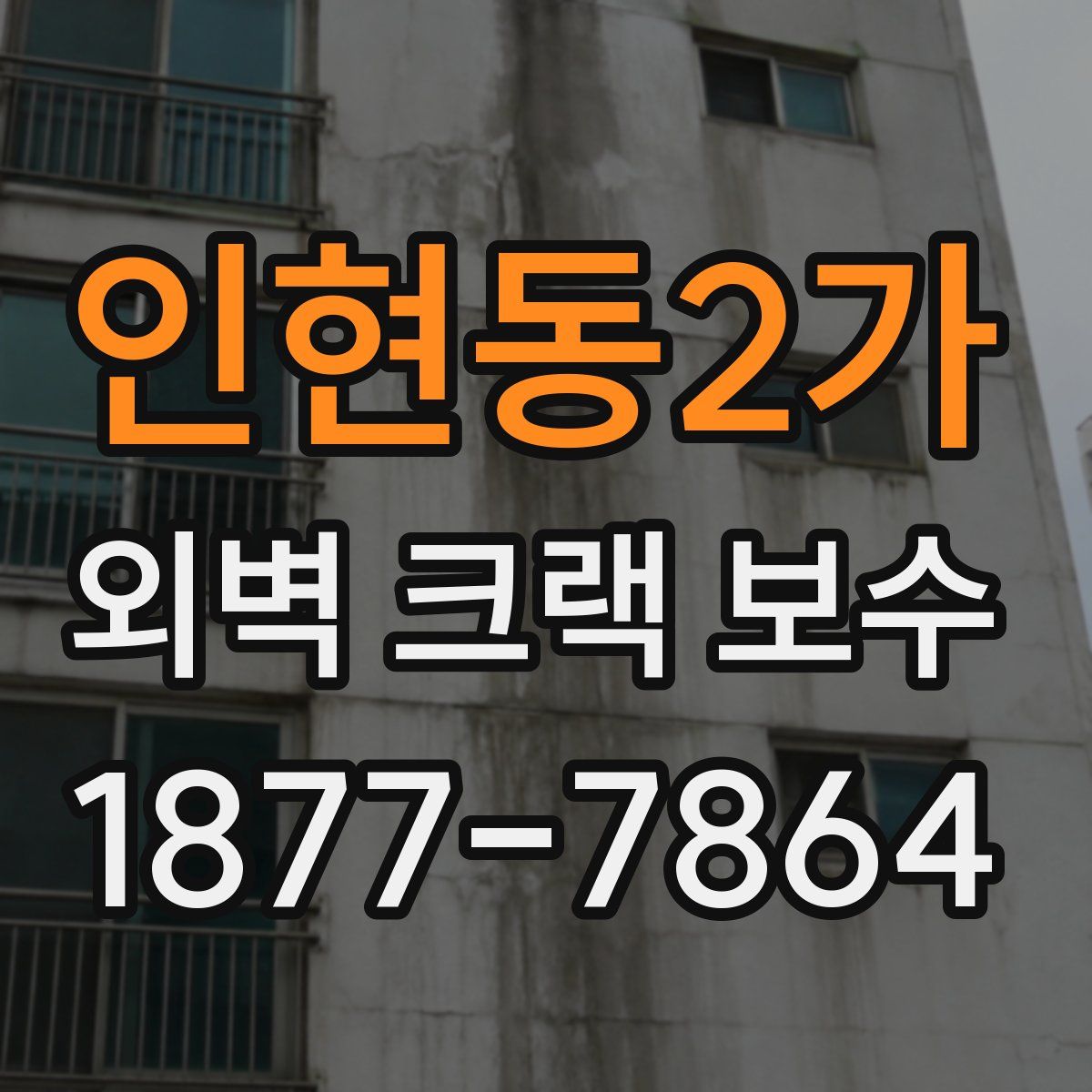 인현동2가 외벽 크랙 보수