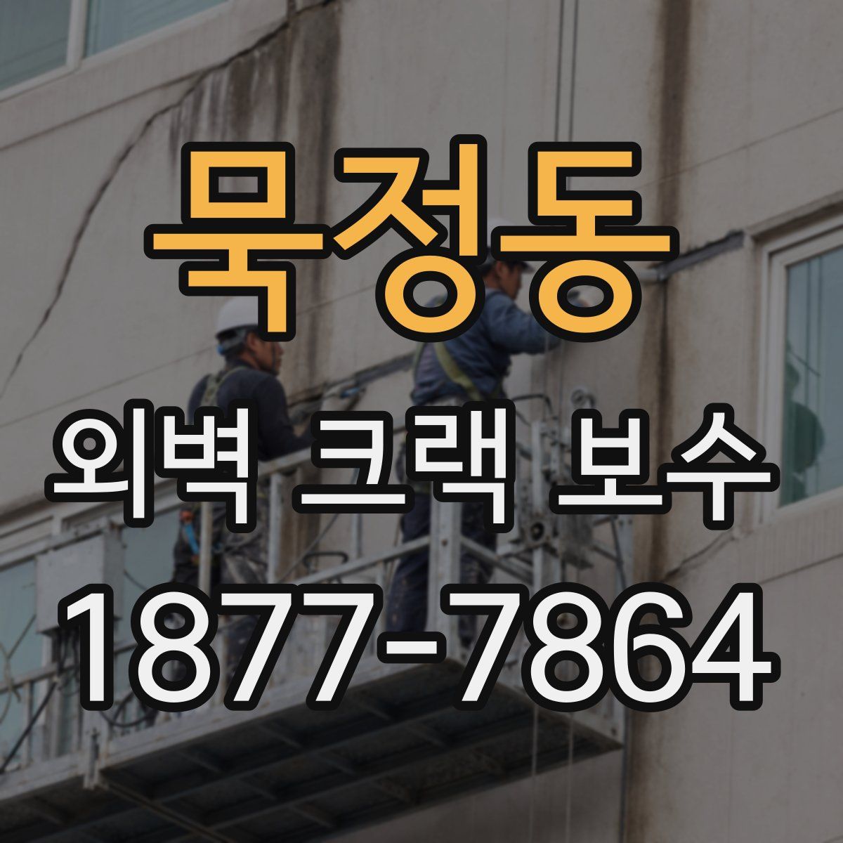 묵정동 외벽 크랙 보수