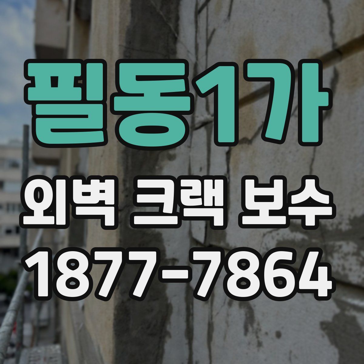 필동1가 외벽 크랙 보수