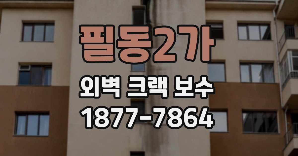 필동2가 외벽 크랙 보수