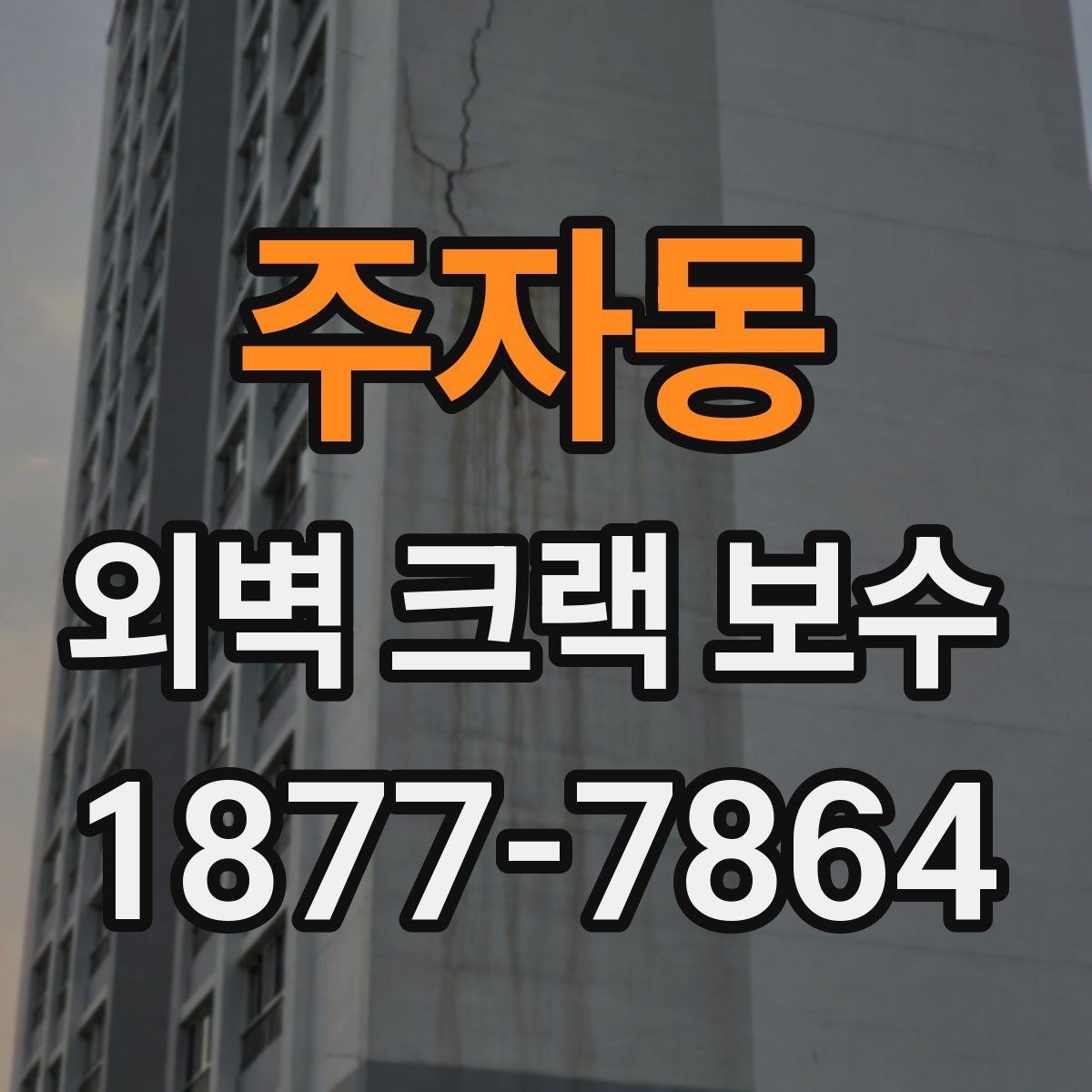 주자동 외벽 크랙 보수