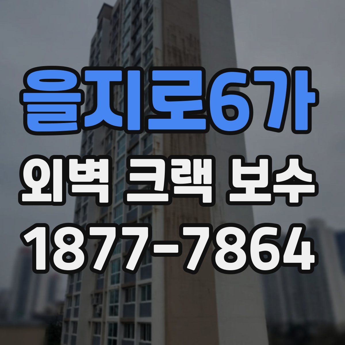 을지로6가 외벽 크랙 보수