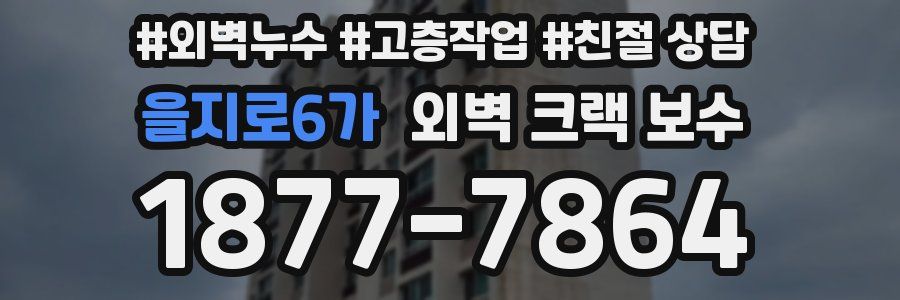을지로6가 외벽 크랙 보수