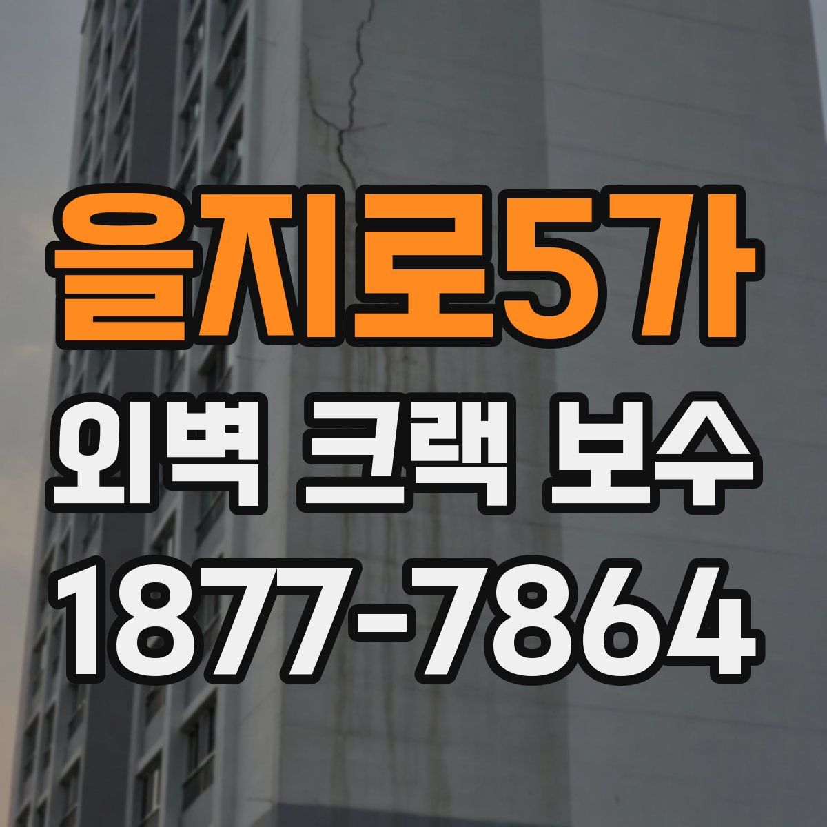 을지로5가 외벽 크랙 보수