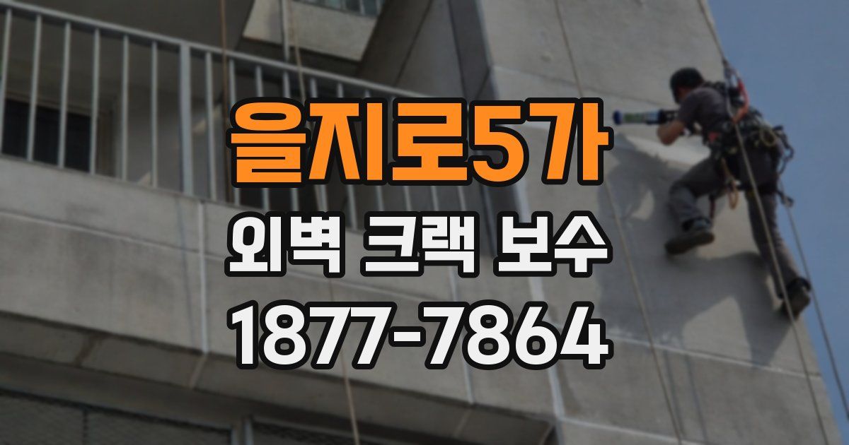 을지로5가 외벽 크랙 보수