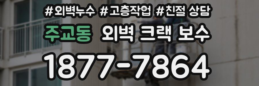 주교동 외벽 크랙 보수