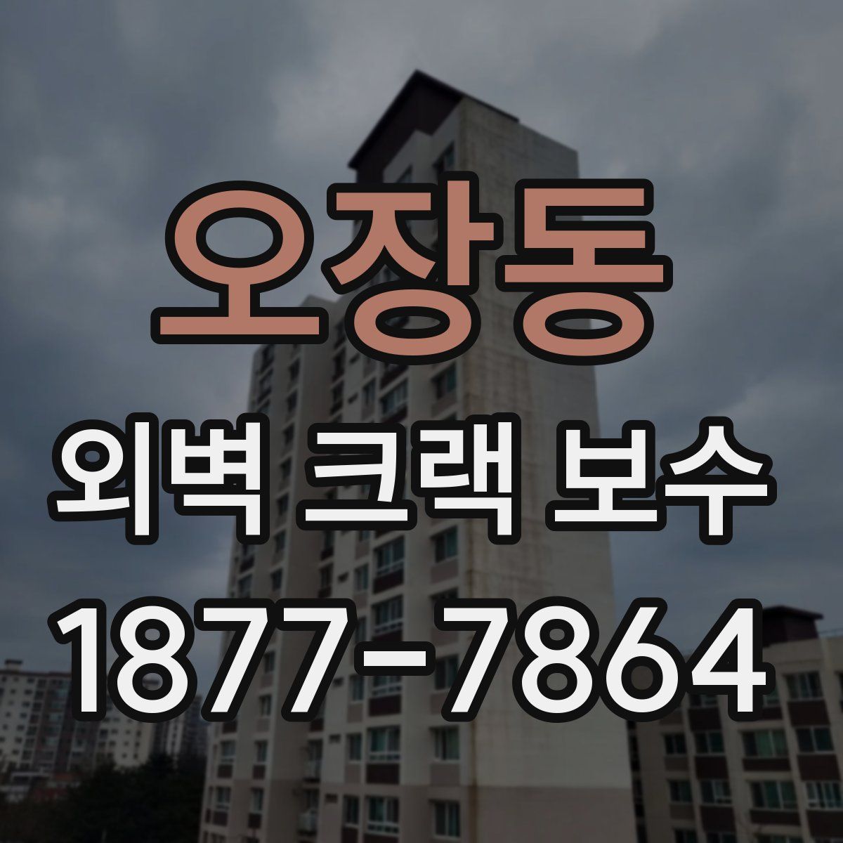 오장동 외벽 크랙 보수