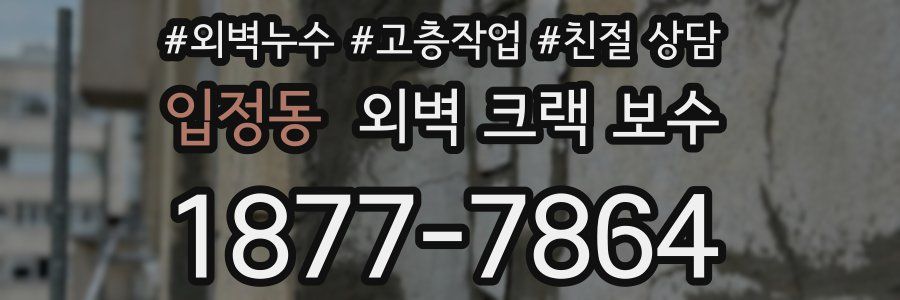 입정동 외벽 크랙 보수