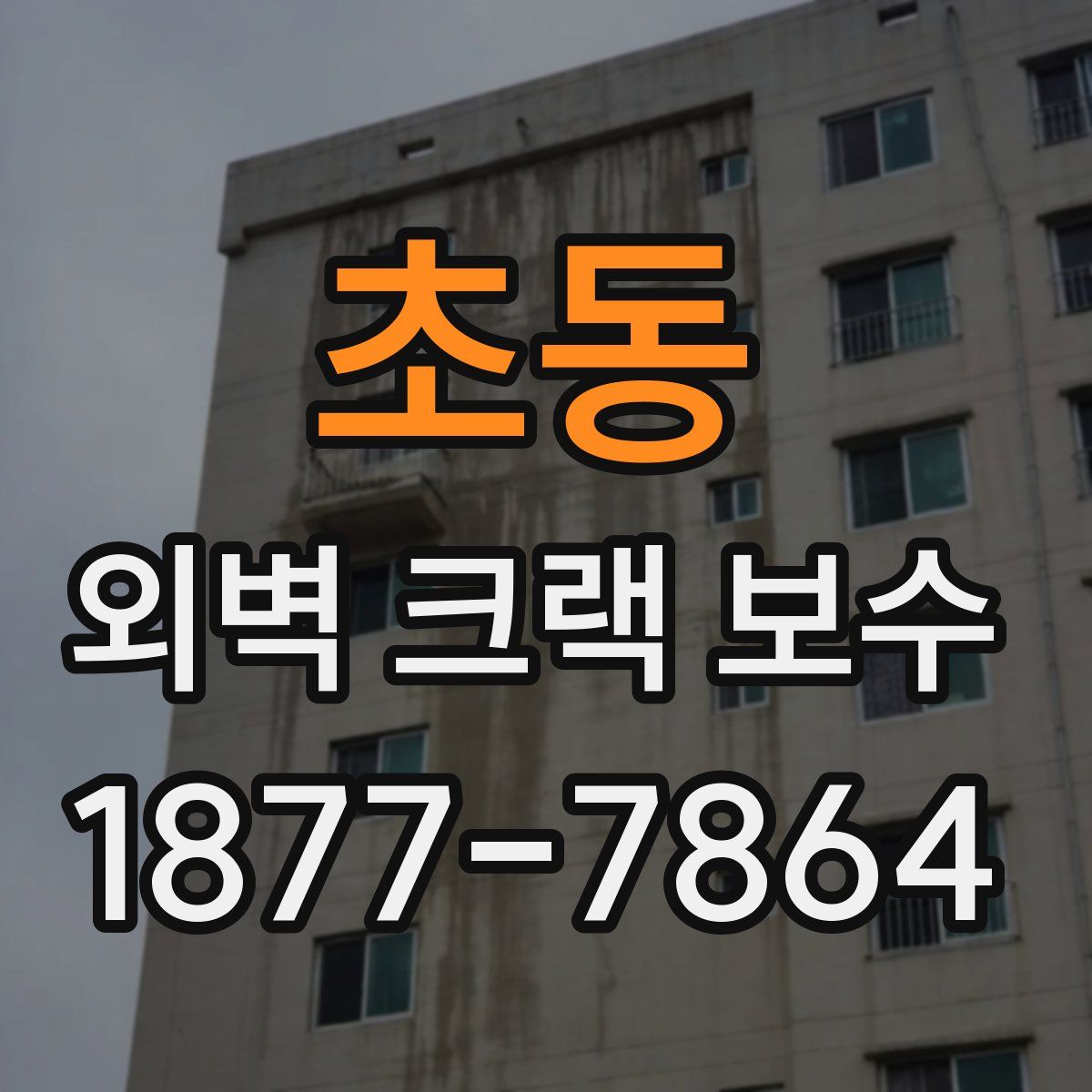 초동 외벽 크랙 보수