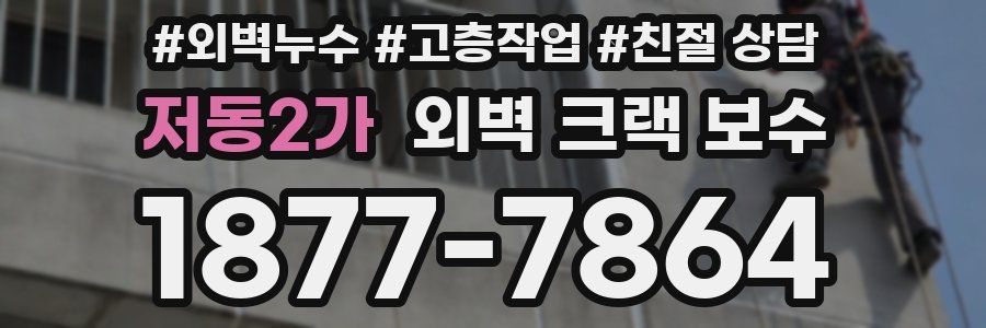 저동2가 외벽 크랙 보수