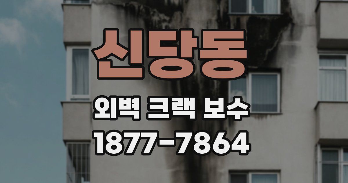 신당동 외벽 크랙 보수